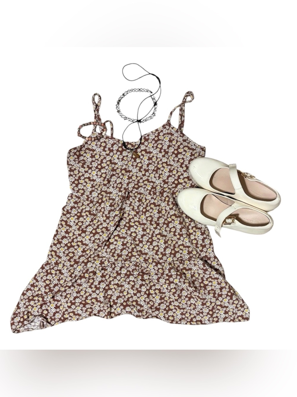 Mimi Chica Brown Floral Daisy Cami